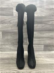 LOUIS VUITTON BLACK SUEDE LEATHER BOOTS | SIZE 9.5 US - 41 EU